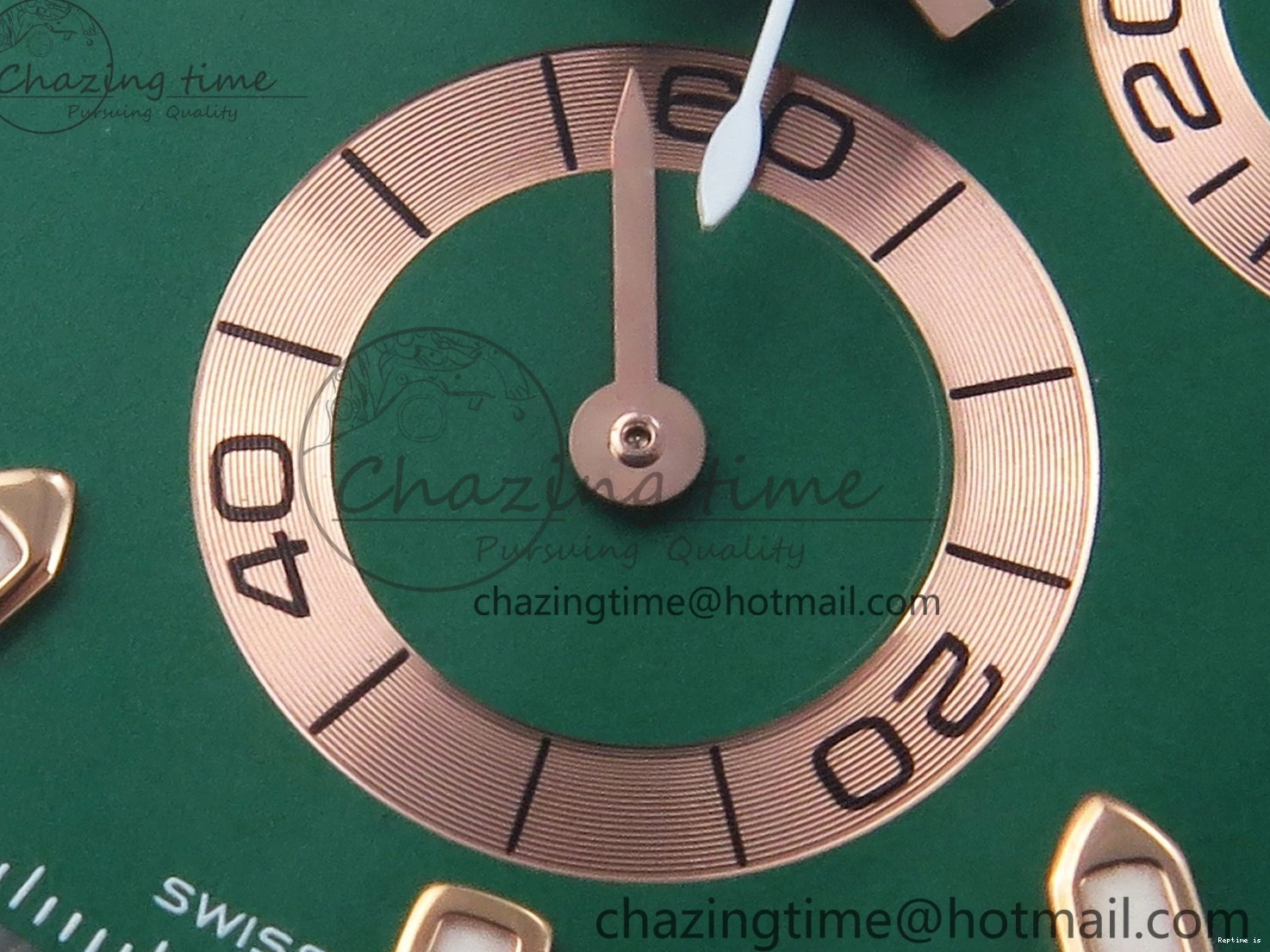 1220 MoistureWicking Daytona AET White Ceramic Case and Bracelet Green Dial SA4130 V 1891